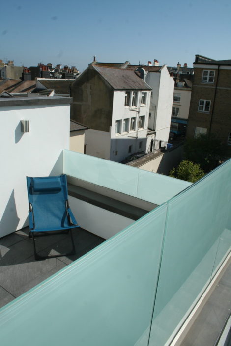 Privacy glass balustrade installed for a client in Kempton Brighton
