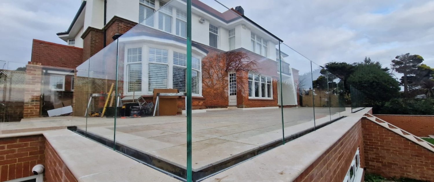 Low Iron glass balustrade installed for a client in Seaford East Sussex