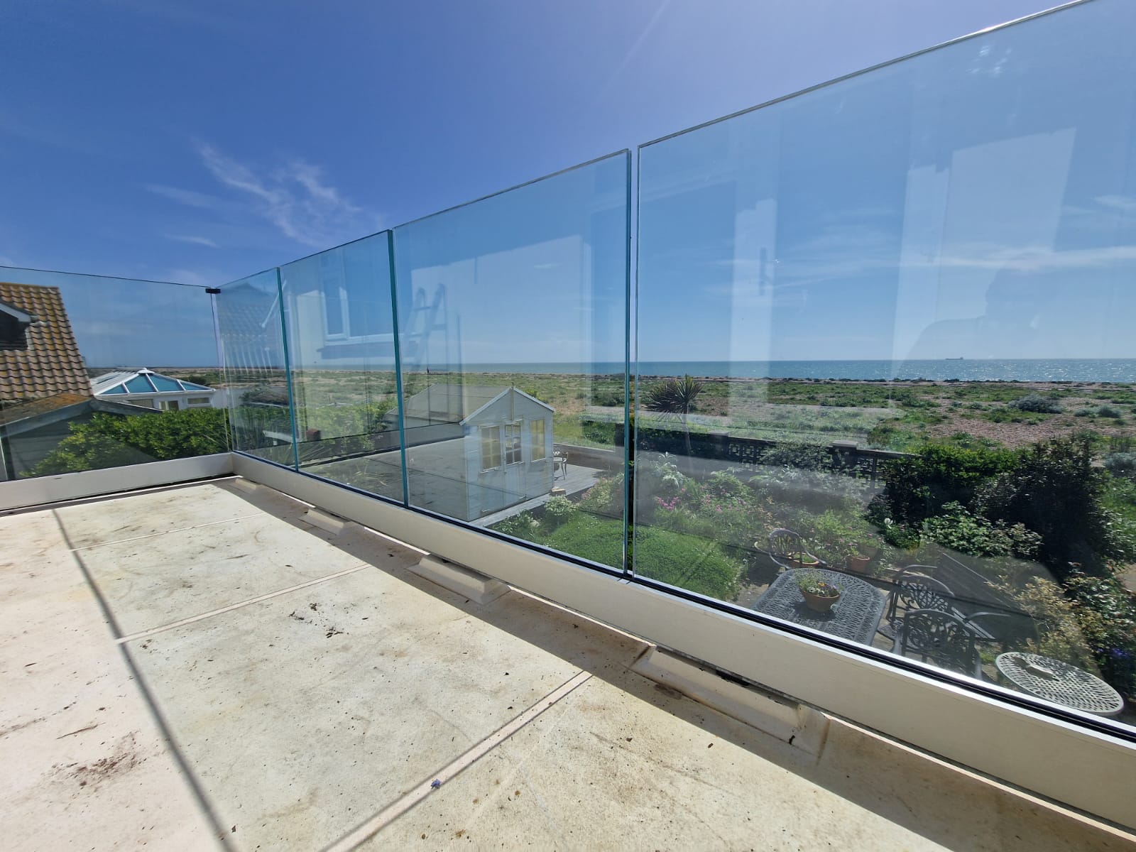 A Frameless Glass Balustrade Fitted In Shoreham Brighton Balustrade A Frameless Glass Balustrade Fitted In Shoreham Brighton Balustrade